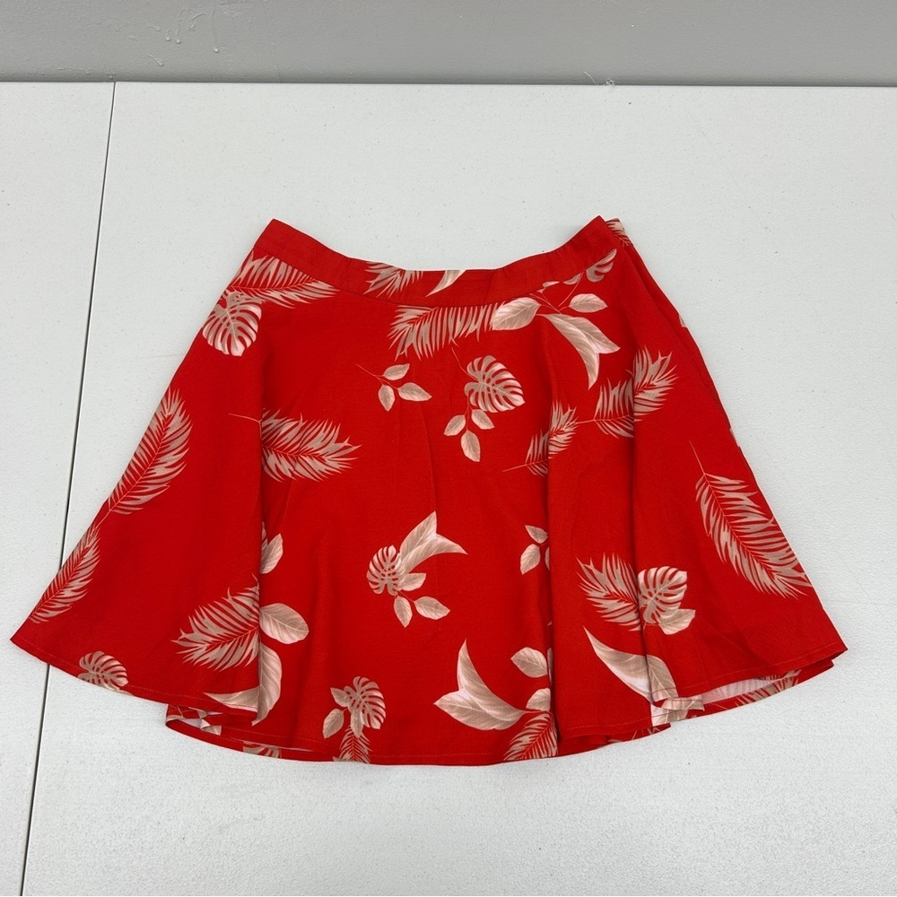 L'ATISTE Red A-Line Skater Skirt Casual